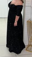 Elegantes Abendkleid in Schwarz mit Off-Shoulder und Pailletten Hamburg-Nord - Hamburg Alsterdorf  Vorschau