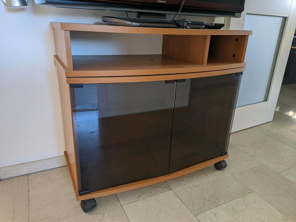 Sideboard Kommode Fernseher Schrank anrichte Lowboard Glas Räder in Kassel