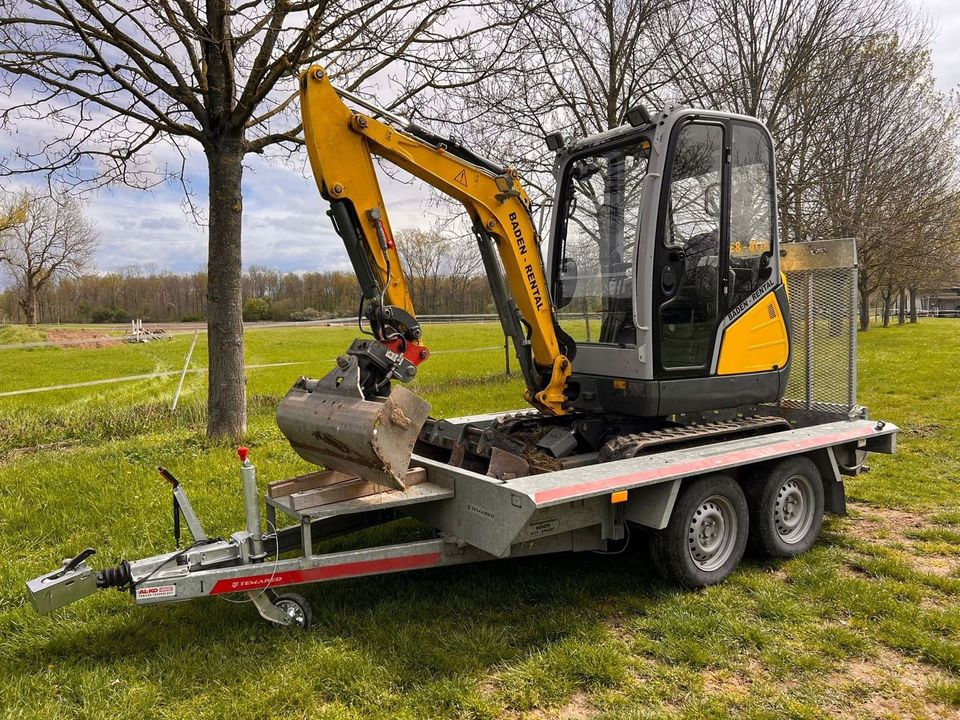 Minibagger zu Vermieten - 1,9 Tonnen - Wacker Neuson in Ihringen