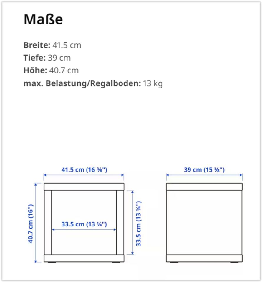 KALLAX REGAL - SCHWARZBRAUN - 42x41 CM - NEU - OVP - 703.098.40 in Bad Nauheim