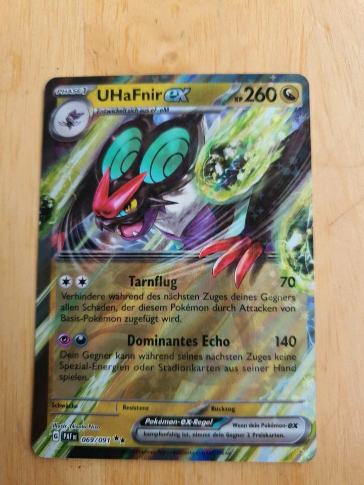 Pokemon Holo ex-Karte, "UHaFnir ex", dt., original in Steinhöring