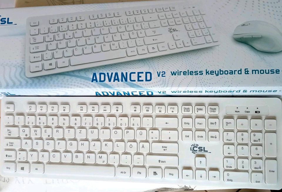 OVP Wireless kabellos Desktop USB Keyboard & Mouse CSL advanced in Auhausen