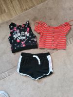 Sommer set 3 tlg. 2 Tops mit Shorts 134/140 auch einzeln je 5€ Niedersachsen - Lohne (Oldenburg) Vorschau