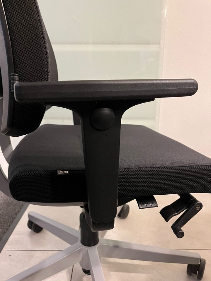 Sedus Black Dot bd-103 Bürostuhl mit Kopfstütze - grau in Lüdenscheid
