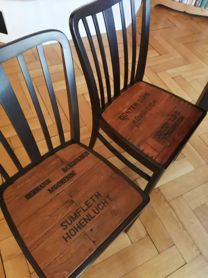 Esstisch - ausziehbar mit 4 Stühlen, Unikat in Wildeshausen