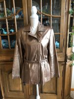 Vintage Lederjacke Leder Jacke 90’s 90er Gold Bronze Elegance Nordrhein-Westfalen - Hilden Vorschau