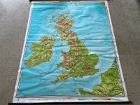 Sehr schöne Landkarte „Britische Inseln“ - Schule Wandkarte Bayern - Gattendorf Vorschau