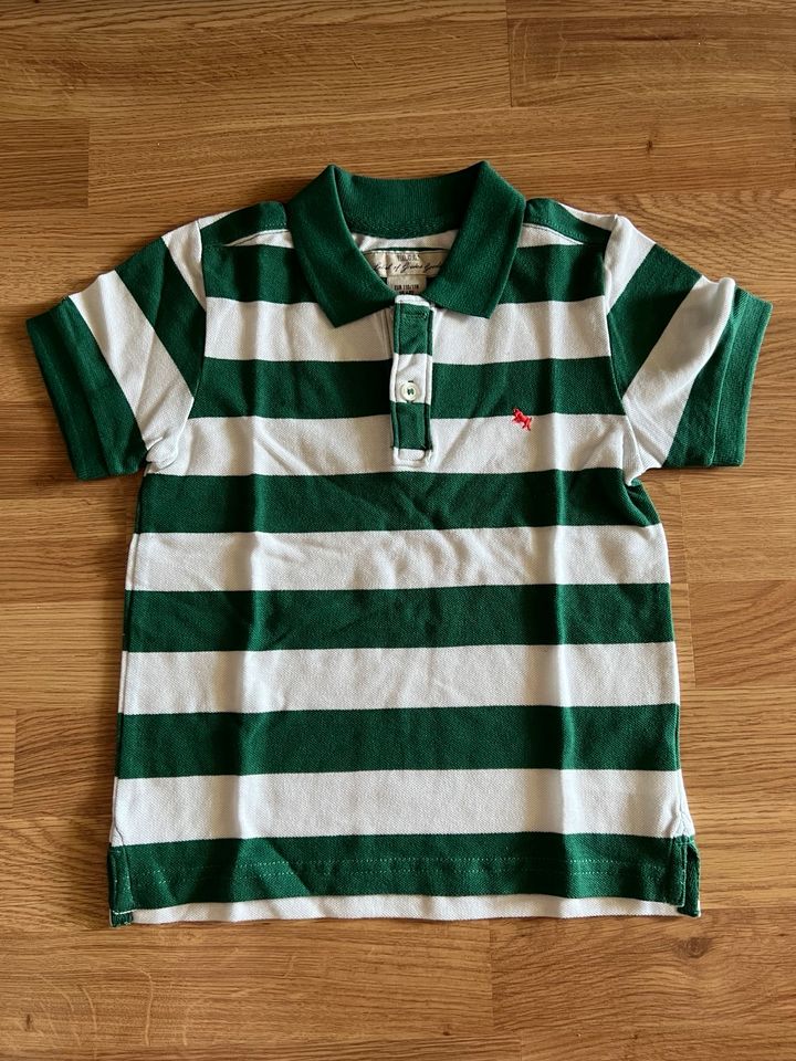 H&M Jungen Poloshirt weiß grün Gr. 110/116 Neu! in Potsdam