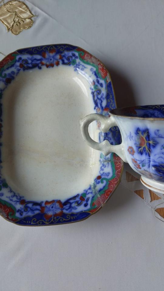 Seltene Tasse und Tellerbeschädigt Wedgwood Jahr 1795 England in Mannheim