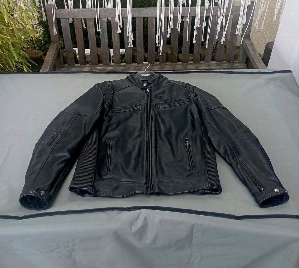 Helstons Motorrad Lederjacke " Trust " Schwarz - L / XL - Top ! in München