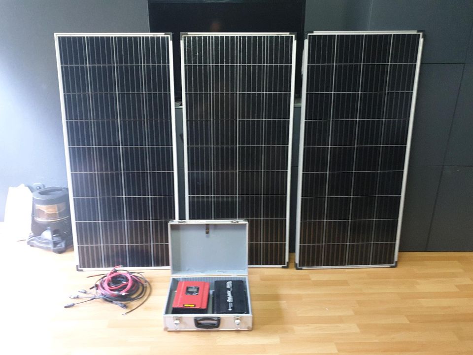 Solarmodul photovoltaik system Gartenhaus camping Wohnwagen top in Haan