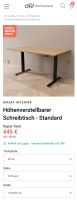 Höhenverstellbarer Schreibtisch 140x80 mit 2 Motoren + Kabelnetz Bayern - Kiefersfelden Vorschau