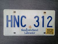 Nummernschild/Kennzeichen Newfoundland & Labrador (Kanada) Baden-Württemberg - Karlsdorf-Neuthard Vorschau