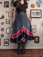 Vintage Maxirock 70er Hippie Prärie Western Folklore Blumen Berlin - Köpenick Vorschau
