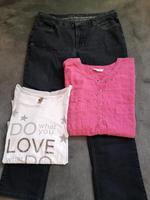 ❤️SCHNÄPPCHEN  Jeans Hose 46 Bluse weiß Bluse pink Niedersachsen - Hemmingen Vorschau