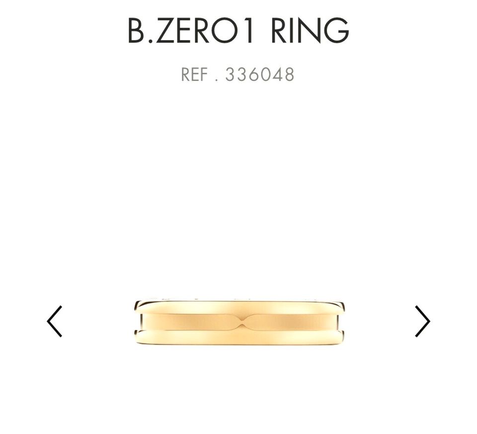 Original Bulgari B Zero 1 Ring, Größe 50, Gelbgold in Tutzing