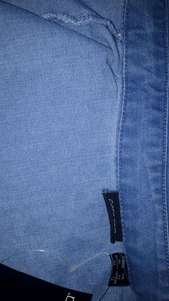Damen Jeansbluse Jeans Bluse Jeans Hemd Oberteil gr 40 NEU in Herne