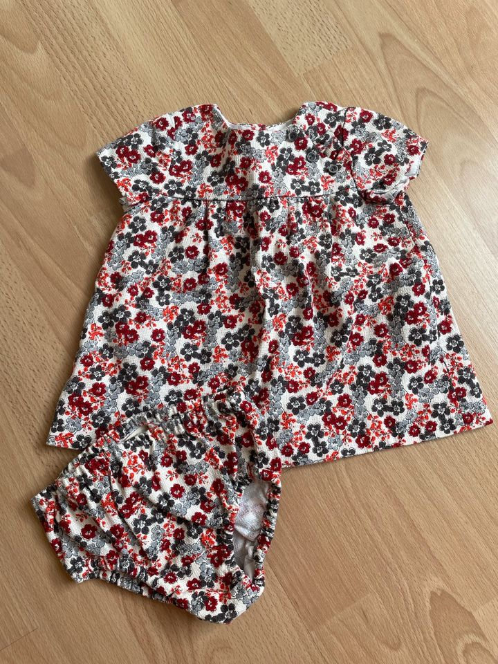 Zara Set Kleid Tunika Bloomer Blumenprint neuwertig in Niedernberg