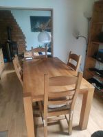 Vollholztisch Tischgruppe Esstisch Tisch mit Stühlen Leimholz Nordrhein-Westfalen - Kürten Vorschau