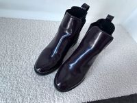 TOPZustand! H&M Chelsea Boots/Stiefeletten weinrot glänzendGr.36 Hessen - Vellmar Vorschau