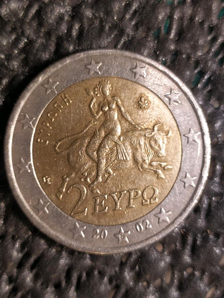 2 € Münze Griechenland 2002 in Kelbra (Kyffhäuser) Kelbra