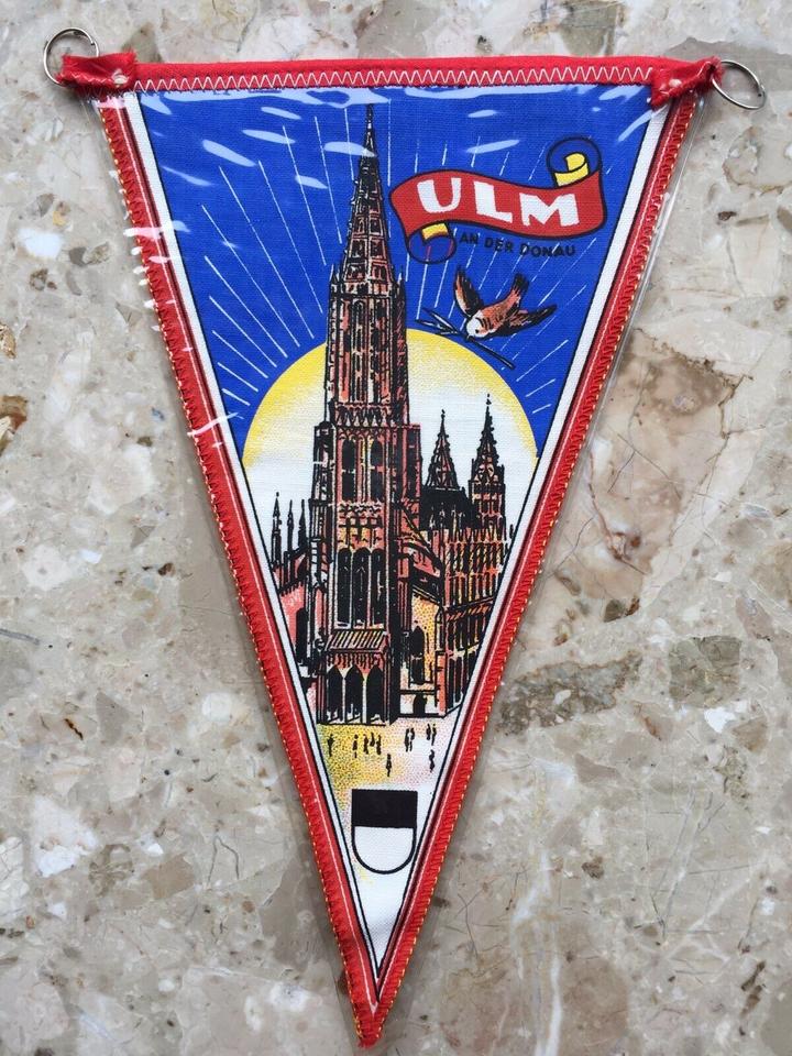 frei Haus !  Ulm Wimpel 70er Jahre Steinerne Brücke Ford Granada in Mülheim (Ruhr)
