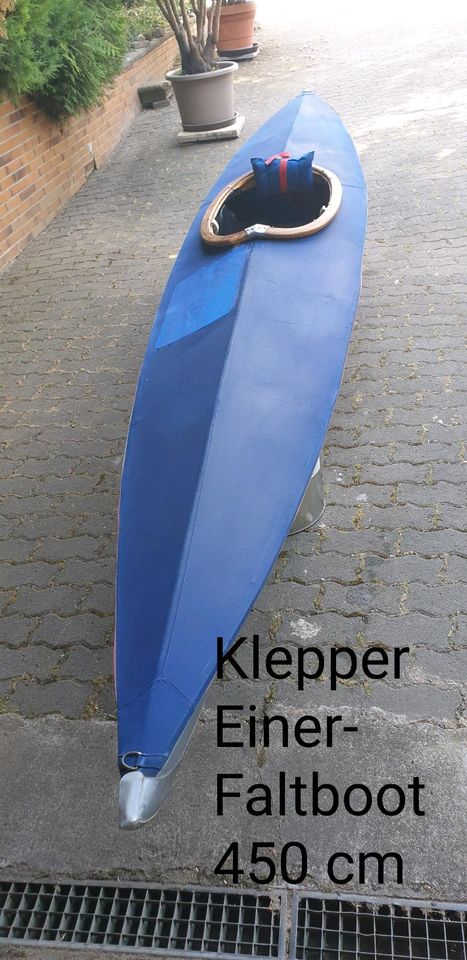 Rarität. Faltboot-Einer der Marke Klepper, Model "T66" in Werbach