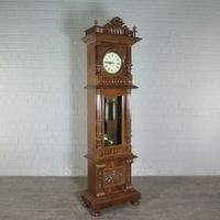 23315 Standuhr Uhr Gründerzeit 1896 Nussbaum Antik Niedersachsen - Nordhorn Vorschau