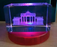 3D Laser Würfel  "Brandenburger Tor" Kristallglas Mecklenburg-Vorpommern - Lassan (Vorpommern) Vorschau