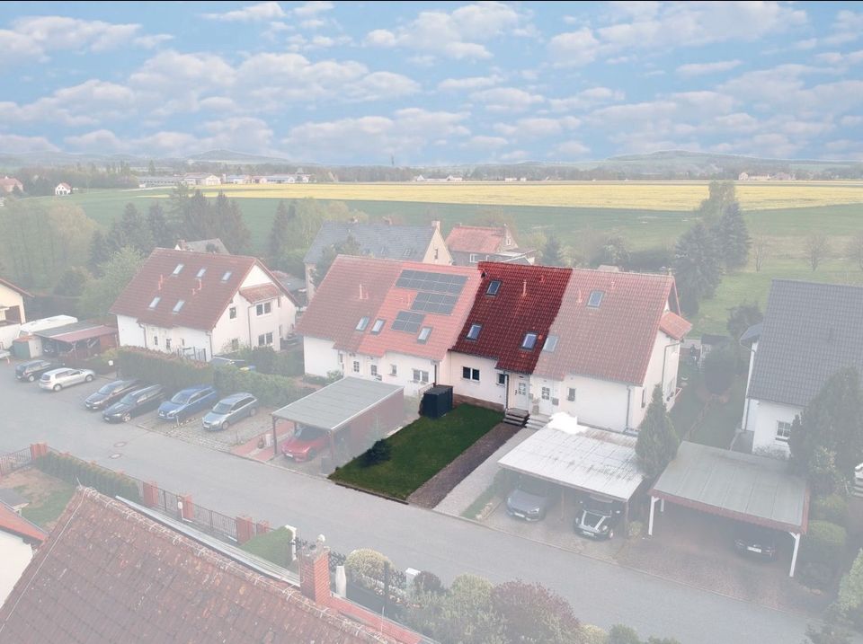 Doppelhaushälfte mit Gartenpanorama in Markersdorf zu vermieten in Markersdorf bei Görlitz