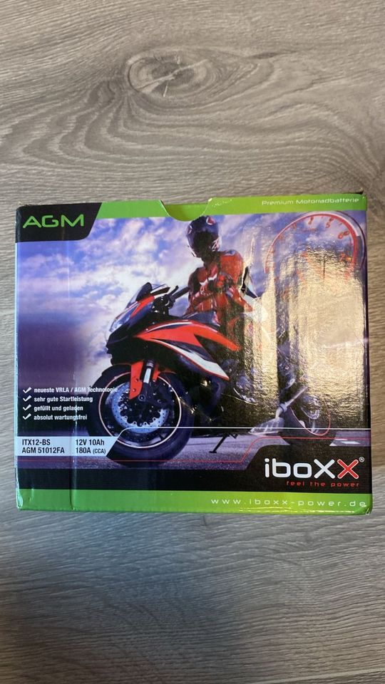 Iboxx Motorrad Batterie YTX12-BS 12V10Ah Neu in Aachen