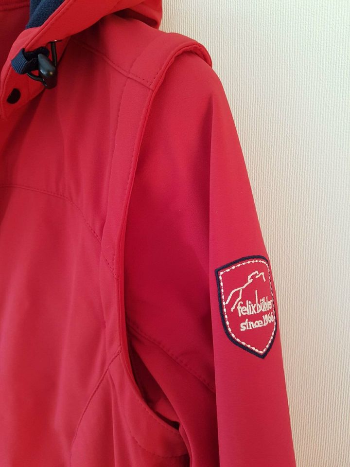 Softshell-Jacke Weste Damen-Jacke rot Felix Bühler S 2in1 in Wendisch Evern