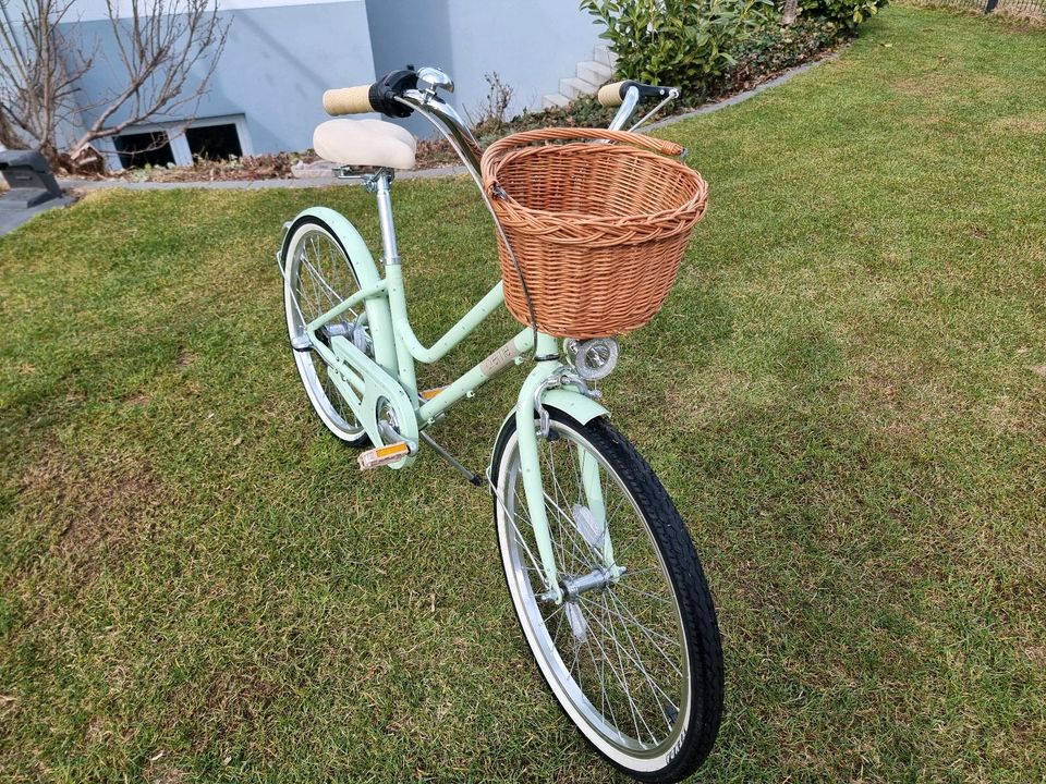 Creme Mini Molly 24 Zoll Kinderfahrrad Fahrrad Hollandrad mit Kor in Putzbrunn