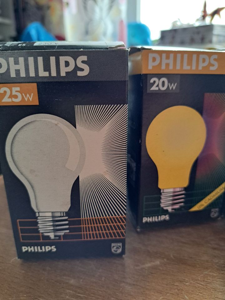 11 Glühbirnen, verschiedene: Philips, Lindner 40W/20W/100W/80W in Solingen