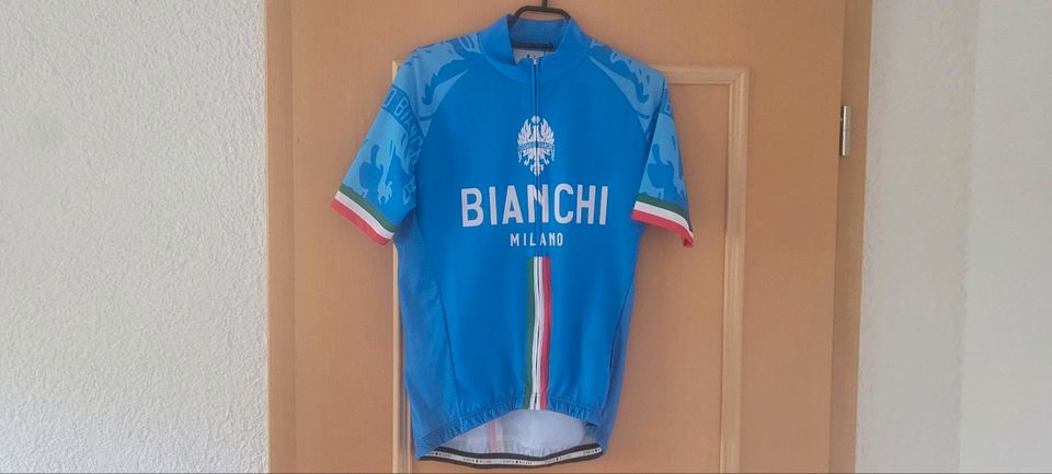 BIANCHI MILANO KURZARMTRIKOT -Gr.M - blau- NEU in Sondershausen