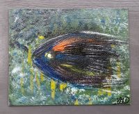 Abstrakte Kunst, Komet 2022, Acryl, Malerleinwand, 30x24 cm Hessen - Hanau Vorschau