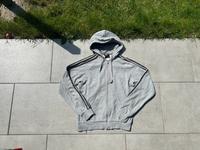 Adidas Trainingsjacke/Strickjacke mit Kapuze Grau/Schwarz S  (54) Bremen-Mitte - Bremen Altstadt Vorschau