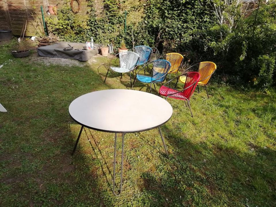 Gartentisch | Hairpin | Lounge Möbel | 60er | Acapulco in Dresden