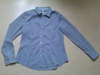 Bluse Hemd Hemdbluse gestreift weiß grau anthrazit Gr. 44 42 H&M Bayern - Oberasbach Vorschau