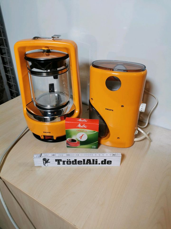 Retro Kaffeemaschine und Kaffeemühle Krups Typ 265 und 223 in Hanau