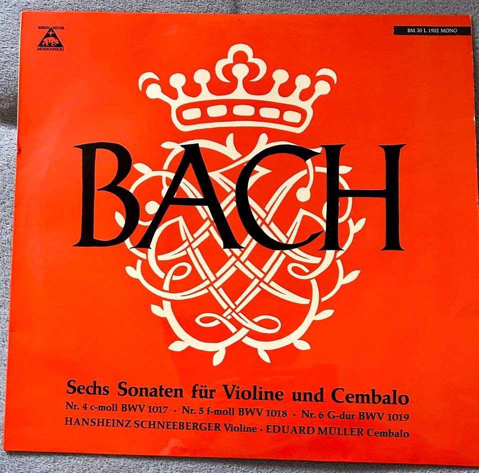 Johann Sebastian Bach Sechs Sonaten 2 LP´s in Mannheim