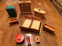 DDR Puppenstube Bauernmöbel Schlafzimmer bemalt Sachsen - Meerane Vorschau