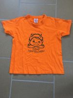 T-Shirt Kleines Teufelchen 116 Spruch Shirt kurzarm orange Sachsen - Lengenfeld Vogtland Vorschau