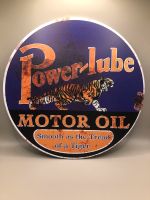 Power-Lube Motor Oil-Werbeschild-Blechschild-Garage-Werkstatt Leipzig - Lindenthal Vorschau