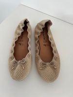 Tamaris echt Leder Ballerina beige Sand Gold Größe 36 neu Bayern - Germering Vorschau