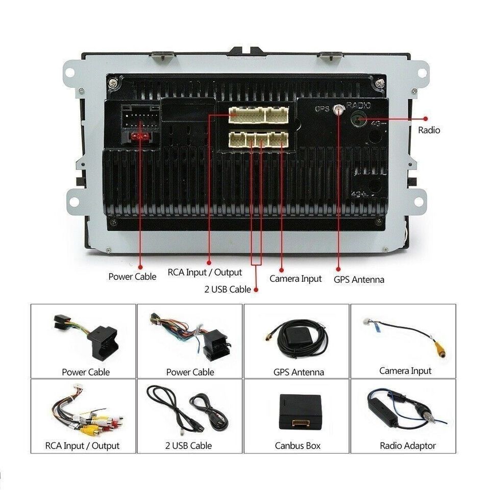VW Navigation 9" Zoll Android GPS Navi 2 DIN VW GOLF 5 6 Passat T in Berlin