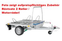 Wheely-Duo 750kg gebremst 155x200cm 100km/h Fahrradanhänger Motorradanhänger Rolleranhänger Wohnmobi Niedersachsen - Stuhr Vorschau