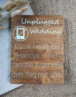 Holzschild, Unplugged Wedding, Hochzeitsdeko, Vintage, Rustikal Nordrhein-Westfalen - Hellenthal Vorschau