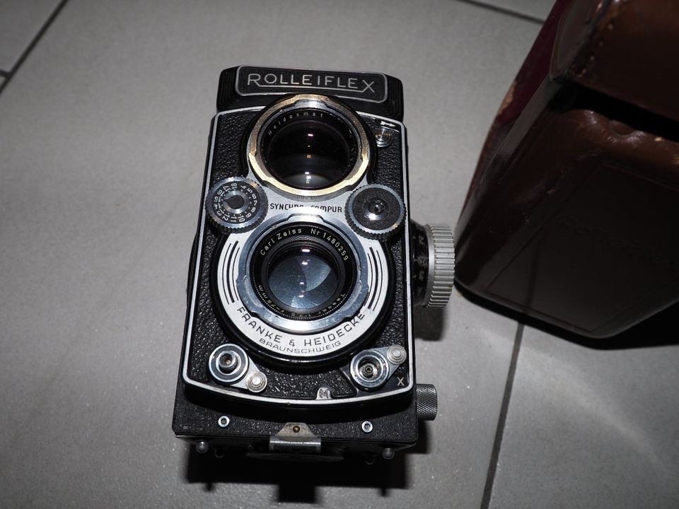 Rolleiflex F&H Tessar 75mm 3.5 DBP DBGM guter Zustand in Wiesbaden