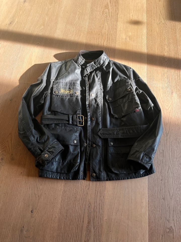 ♥️ Wachsjacke Belstaff Motorradjacke Übergangsjacke in Neuss